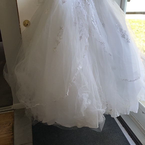 Mori Lee Madeline Gardener Crystal beaded embroidery on princess tulle Ballgown - Picture 3 of 10